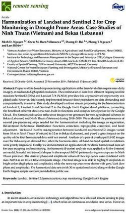 Harmonization of Landsat and Sentinel 2 for Crop Monitoring in Drought Prone Areas: Case Studies of Ninh Thuan (Vietnam) and Bekaa (Lebanon) - MDPI