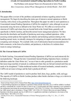 A Look At Concentrated Animal Feeding Operations in North Carolina