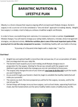 BARIATRIC NUTRITION & LIFESTYLE PLAN - Kaiser Permanente ...