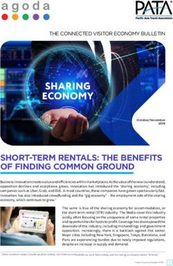 SHORT-TERM RENTALS: THE BENEFITS OF FINDING COMMON GROUND - PATA