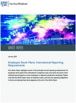 Employee Stock Plans: International Reporting Requirements - Jones Day