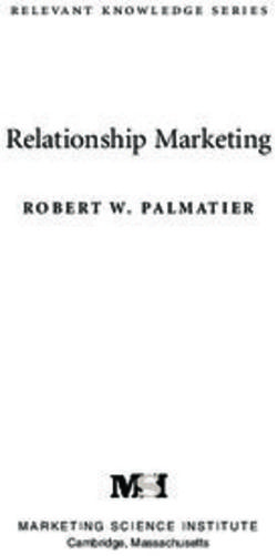 Relationship Marketing - ROBERT W.PALMATIER