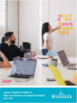 Labour Market Profile of Men and Women in New Brunswick - May 2021