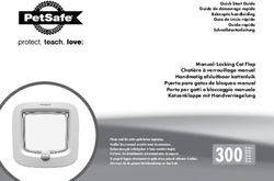 Manual-Locking Cat Flap Chatière à verrouillage manuel Handmatig afsluitbaar kattenluik Puerta para gatos de bloqueo manual Porta per gatti a ...