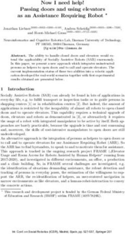 Now I need help! Passing doors and using elevators as an Assistance Requiring Robot - TU Ilmenau