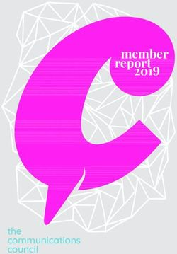 Member report 2019 - the communications - The Communications Council