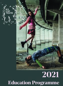 2021 Education Programme - Red Leap Theatre