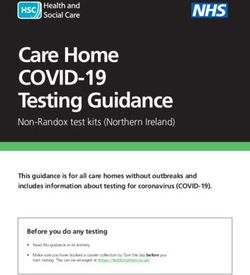Care Home COVID-19 - Public Health Agency