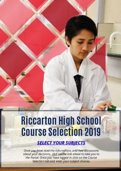 Riccarton High School Course Selection 2019