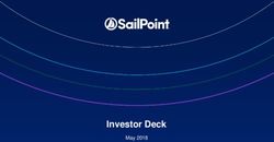 INVESTOR DECK MAY 2018 - INVESTOR RELATIONS | SAILPOINT