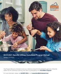 2019-2021 Danville Utilities Home$ave Program Manual Version 011520