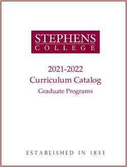 Curriculum Catalog 2021-2022 - Graduate Programs - ESTABLISHED IN 1833 - Stephens College