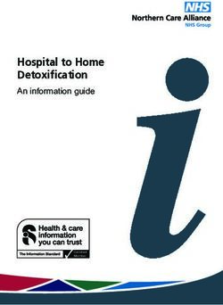 Hospital to Home Detoxification - An information guide - Pennine Acute Hospitals ...