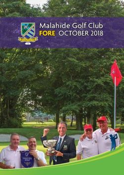 Malahide Golf club FORE OctOber 2018