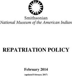 REPATRIATION POLICY February 2014 - (updated February 2017) - Museum of the American ...