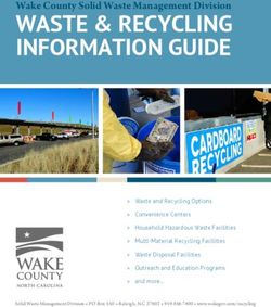 WASTE & RECYCLING INFORMATION GUIDE - Wake County Solid Waste Management Division
