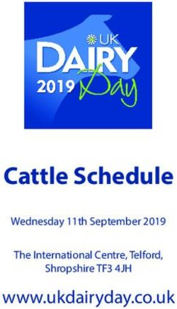 Cattle Schedule www.ukdairyday.co.uk - Wednesday 11th September 2019 The International Centre, Telford, Ayrshires Cattle Society