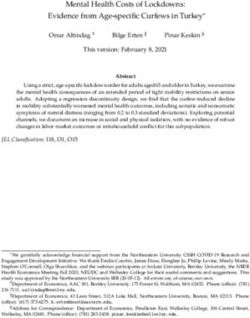 Mental Health Costs of Lockdowns: Evidence from Age-specific Curfews in Turkey - Pinar Keskin