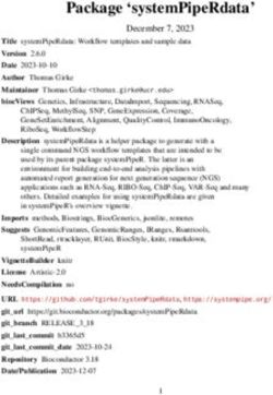 PACKAGE 'SYSTEMPIPERDATA' - DECEMBER 7, 2023 TITLE SYSTEMPIPERDATA: WORKFLOW TEMPLATES AND SAMPLE DATA VERSION 2.6.0 DATE 2023-10-10 AUTHOR THOMAS ...