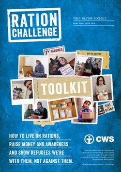 HOW TO Live on rations, raise money and awareness and show refugees we're with them, not against them - Ration Challenge