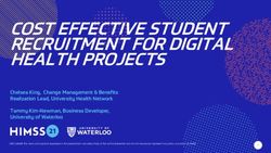COST EFFECTIVE STUDENT RECRUITMENT FOR DIGITAL HEALTH PROJECTS