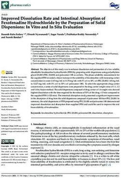 Improved Dissolution Rate and Intestinal Absorption of Fexofenadine Hydrochloride by the Preparation of Solid Dispersions: In Vitro and In Situ ...