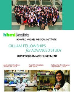 GILLIAM FELLOWSHIPS for ADVANCED STUDY - HHMI