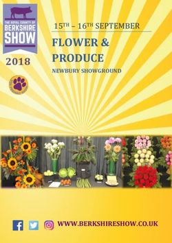 FLOWER & PRODUCE NEWBURY SHOWGROUND 2018 - The Newbury & District Agricultural Society