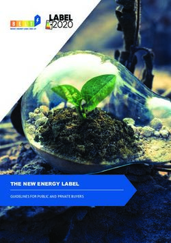 THE NEW ENERGY LABEL GUIDELINES FOR PUBLIC AND PRIVATE BUYERS - Label 2020