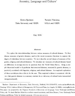 Ancestry, Language and Culture - Enrico Spolaore