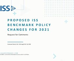 PROPOSED ISS BENCHMARK POLICY CHANGES FOR 2021