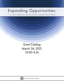 Expanding Opportunities: 10:00 A.M. Event Catalog March 24, 2021 - Your Guide to High Quality Teaching, Learning & Leadership in Early Childhood ...