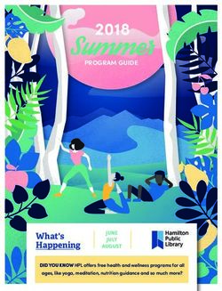 Summe 2018 - What's Happening - Hamilton Public Library