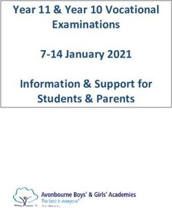Year 11 & Year 10 Vocational Examinations 7-14 January 2021 Information & Support for Students & Parents