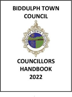 BIDDULPH TOWN COUNCIL - COUNCILLORS HANDBOOK 2022