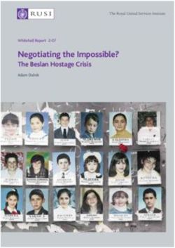 Negotiating the Impossible? - The Beslan Hostage Crisis The Royal United Services Institute