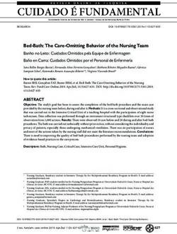 Bed-Bath: The Care-Omitting Behavior of the Nursing Team - Portal de Periódicos da UNIRIO