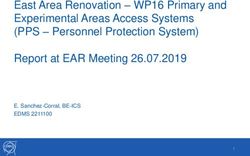 East Area Renovation - WP16 Primary and Experimental Areas Access Systems (PPS - Personnel Protection System) Report at EAR Meeting 26.07.2019 ...