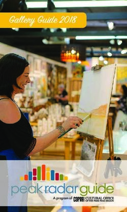 Gallery Guide 2018 - A program of - Cultural Office of the Pikes Peak Region