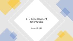 CTU Redeployment Orientation - January 15, 2021