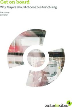 Get on board Why Mayors should choose bus franchising - Dan Harvey June 2021 - Centre for Cities