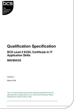 Qualification Specification - BCS Level 2 ECDL Certificate in IT Application Skills 600/6943/0 - The Chartered Institute for IT