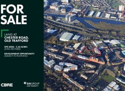 FOR SALE LAND AT CHESTER ROAD, OLD TRAFFORD - SITE AREA - 2.33 ACRES (0.943 HECTARES) - CBRE ...