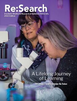 Re:Search - A Lifelong Journey of Learning SU's Expert Faculty Envision the Future