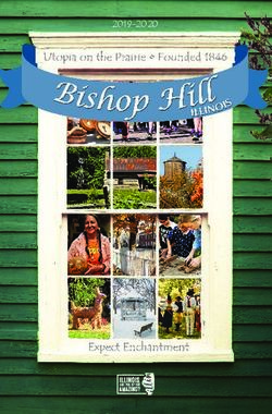 2019-2020 Bishop Hill Heritage Association