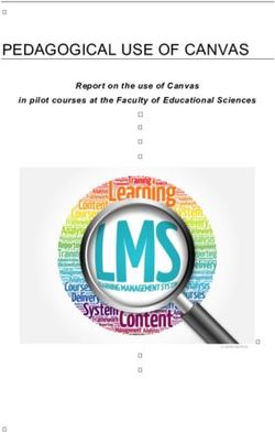 PEDAGOGICAL USE OF CANVAS - REPORT ON THE USE OF CANVAS IN PILOT COURSES AT THE FACULTY OF EDUCATIONAL SCIENCES - UIO