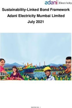 Sustainability-Linked Bond Framework Adani Electricity Mumbai Limited July 2021