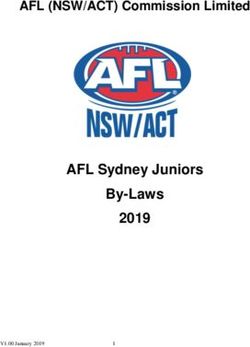 AFL Sydney Juniors By-Laws 2019 - AFL (NSW/ACT) Commission Limited