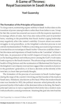 A Game of Thrones: Royal Succession in Saudi Arabia