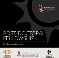 POST-DOCTORAL FELLOWSHIP - In Partnership with